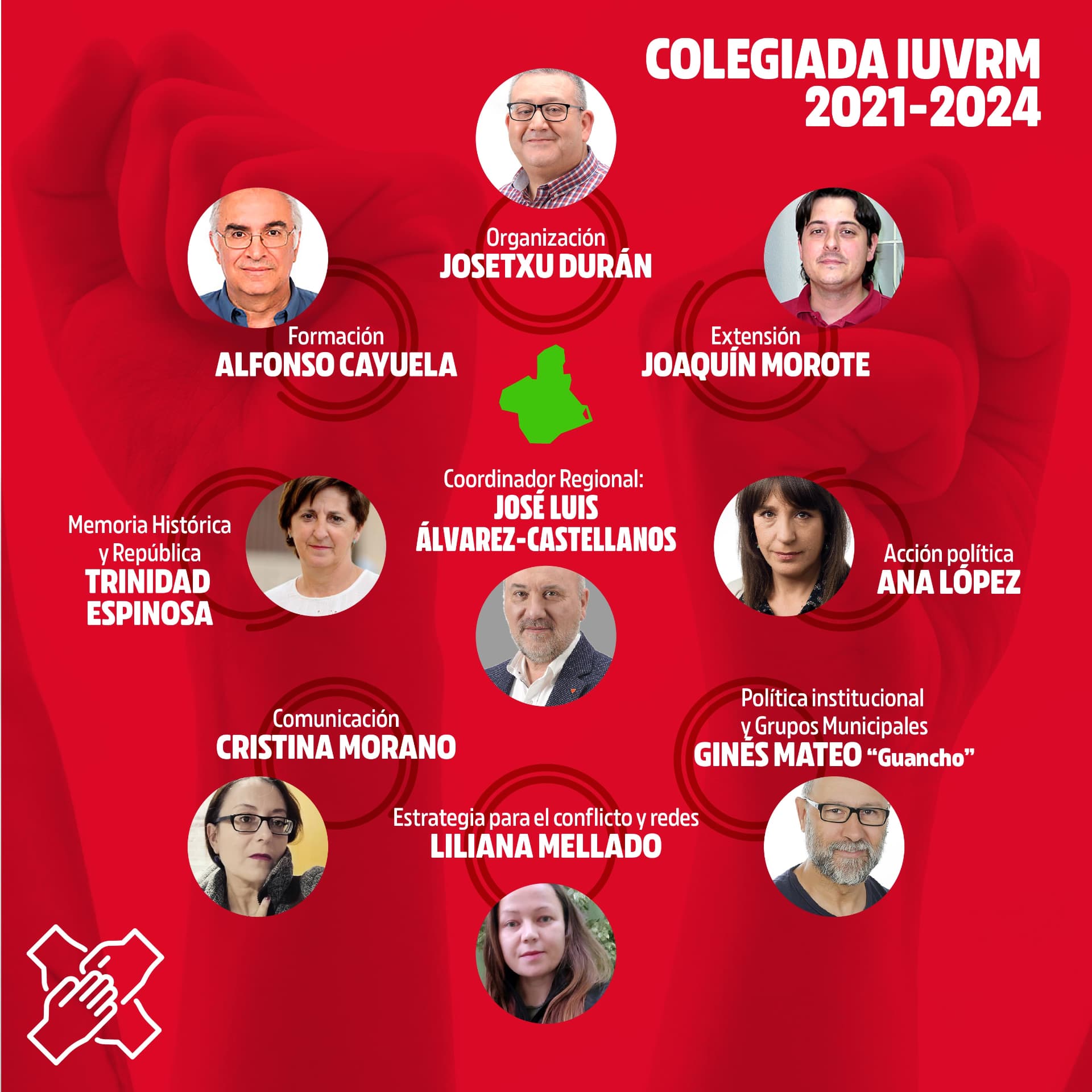 Miembros Comisi&oacute;n Colegiada Regional IU-Verdes